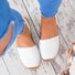 JFN  Summer Women Flip FlopArtificial Suede Peep Plus Size Toe Slip on Sandals